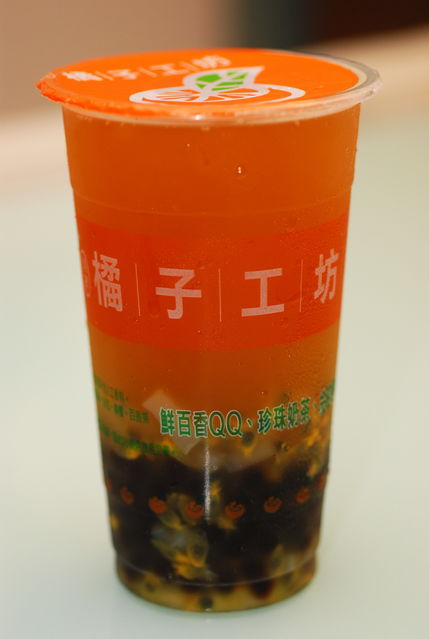 橘子工坊－百香QQ綠茶