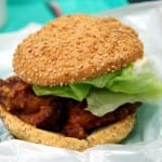 [08夏-日本] 好吃的名物：函館幸運小丑漢堡 (中國風炸雞漢堡)